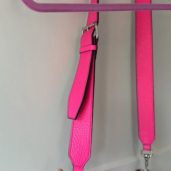 Rebecca Minkoff Hot Pink Leather Studded Crossbody Bag - Picture 5 of 9